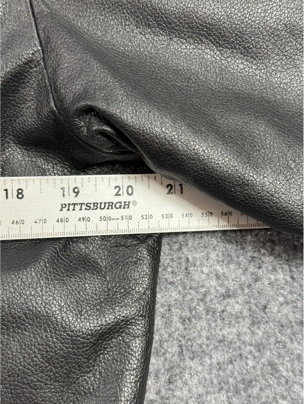 Gap Boys Bomber Jacket Size Xlarge Black  Leather Zip Up Ribbed Trim